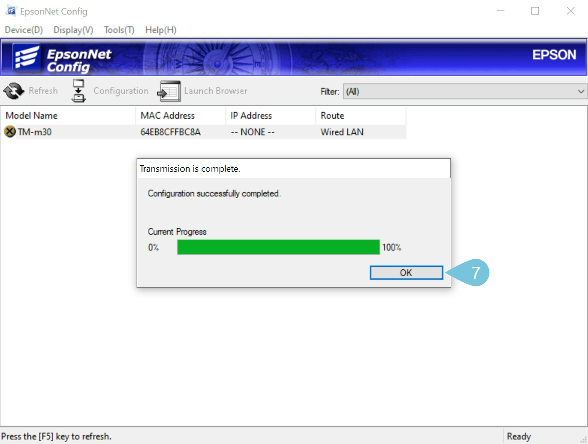 Epson net deals config