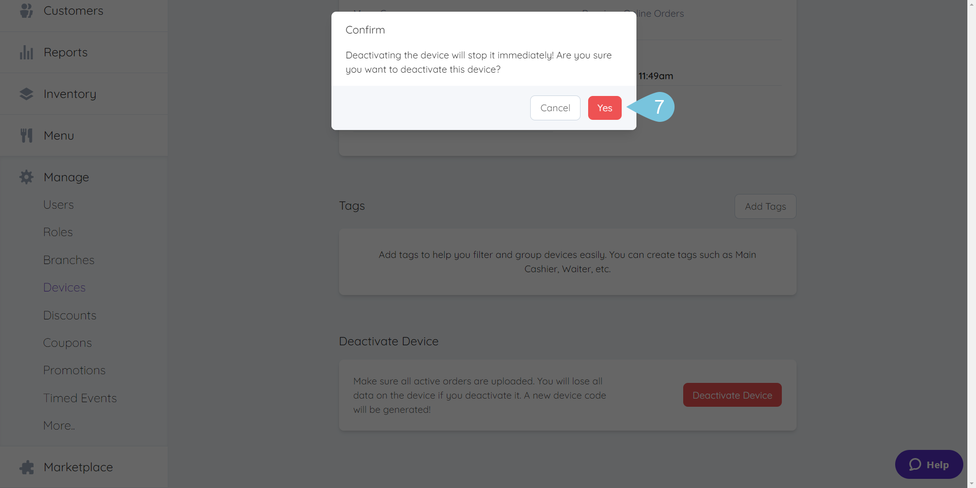Notifier App Code Foodics Help Center